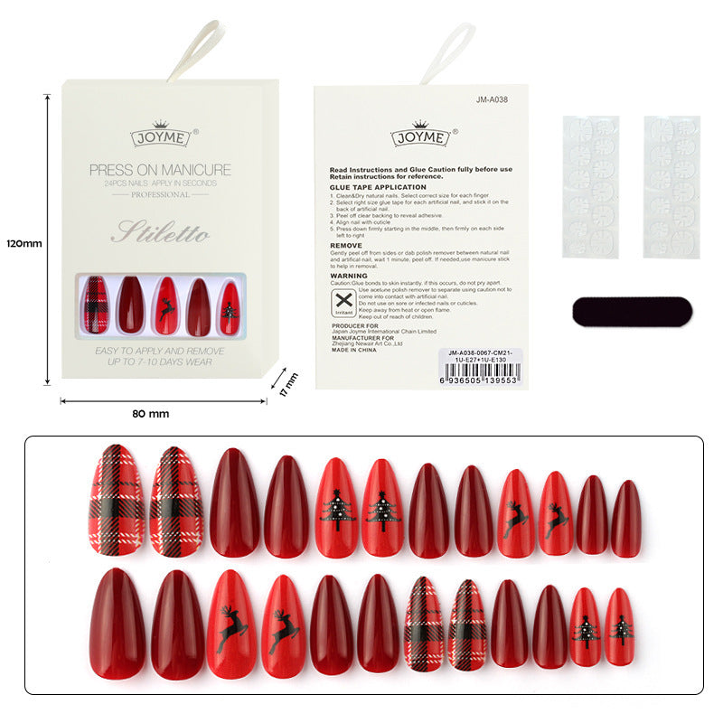 Christmas Nail Tips – Holiday Press-On Set