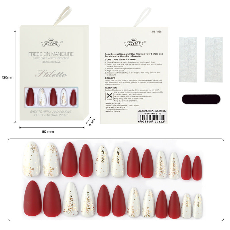 Christmas Nail Tips – Holiday Press-On Set