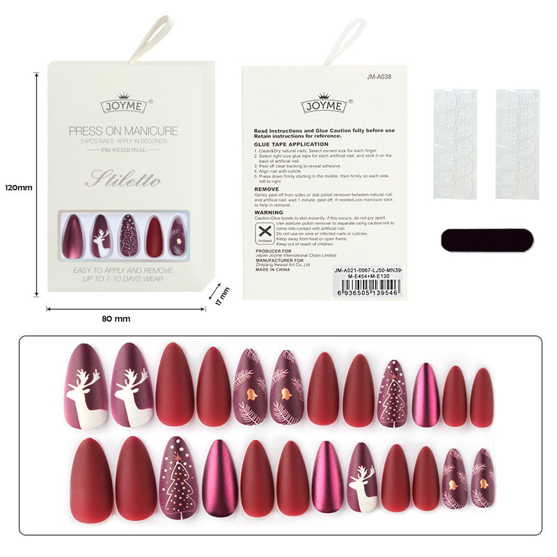Christmas Nail Tips – Holiday Press-On Set