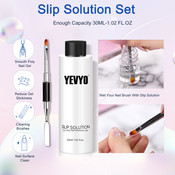 All-in-One Polygel Nail Kit with UV Lamp, Primer & Builder Tools