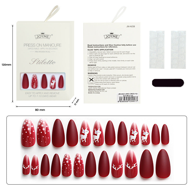 Christmas Nail Tips – Holiday Press-On Set