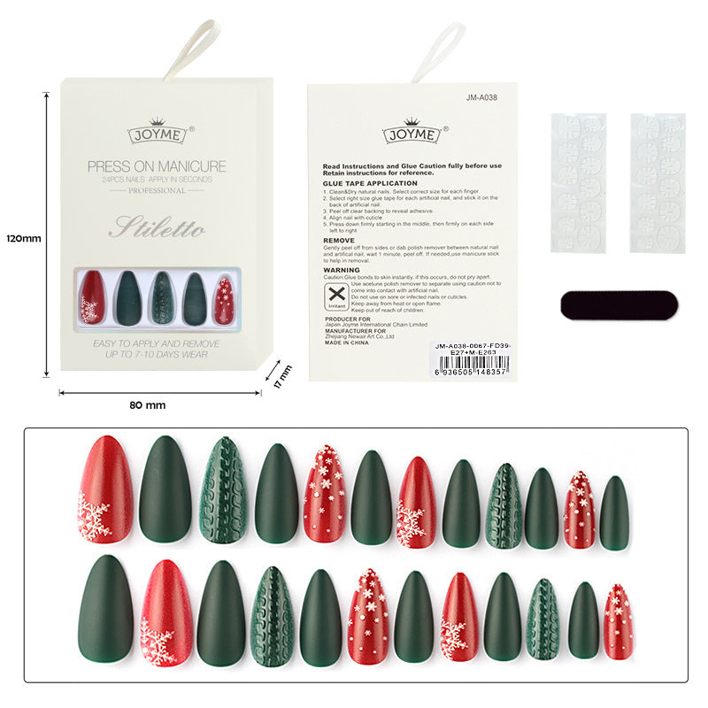 Christmas Nail Tips – Holiday Press-On Set