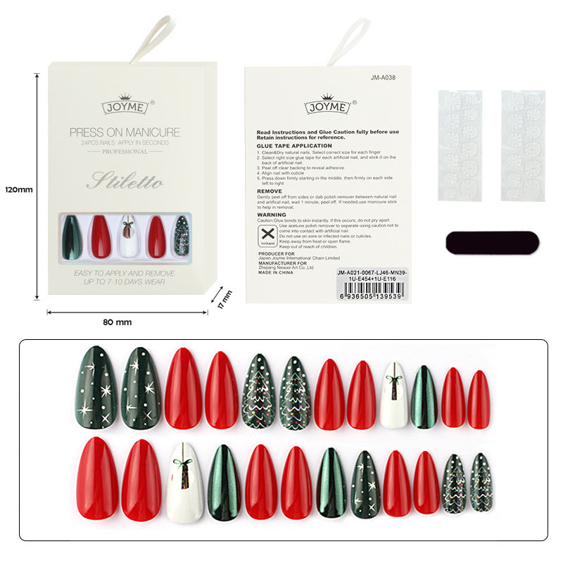 Christmas Nail Tips – Holiday Press-On Set
